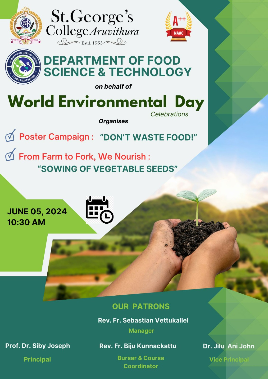 World Environment Day Celebration - Department of Food Science